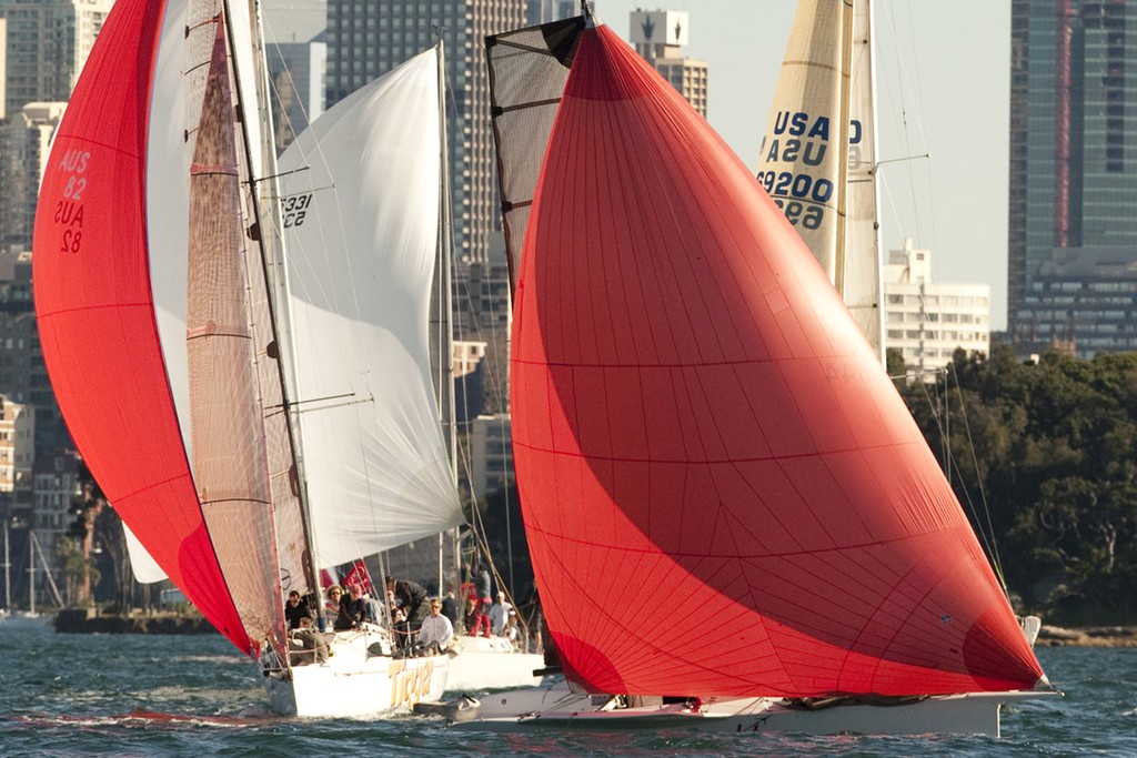 Jet had to work hard to hold off Tigger - Audi Winter Series 2012 © David Brogan www.sailpix.com.au